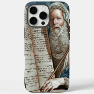 Moses and the Ten Commandments iPhone 16 Pro Max Case