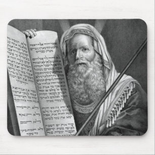 Moses and the Ten Commandments Mouse Pad