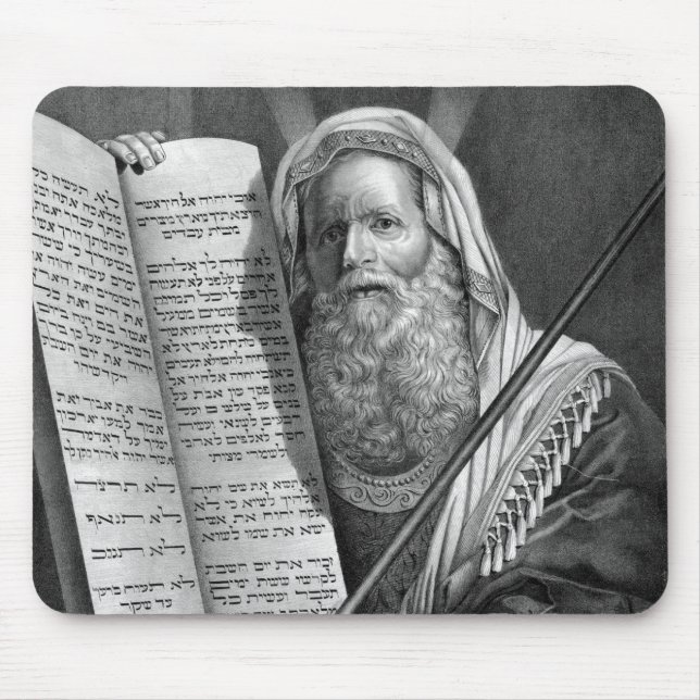 Moses and the Ten Commandments Mouse Pad (Front)