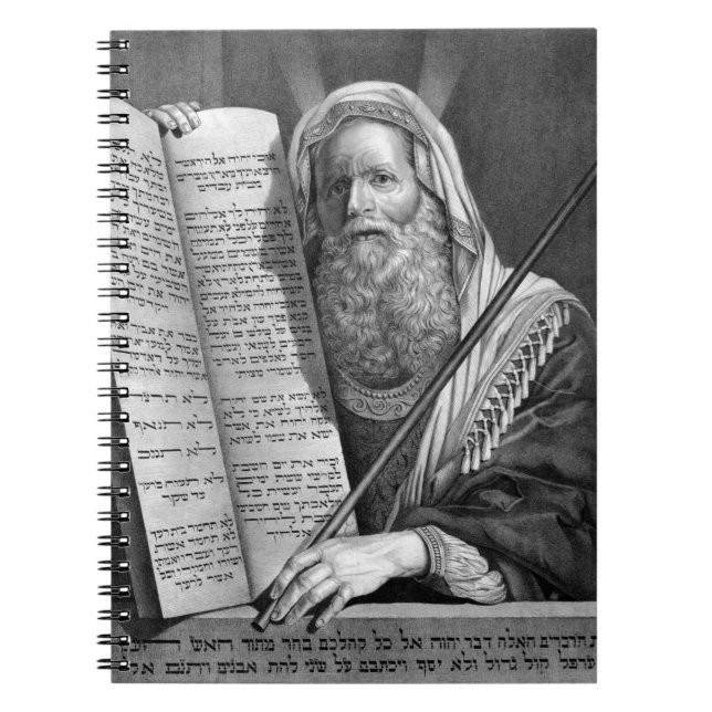 Moses and the Ten Commandments Notebook (Front)