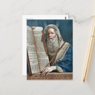 Moses and the Ten Commandments Postcard