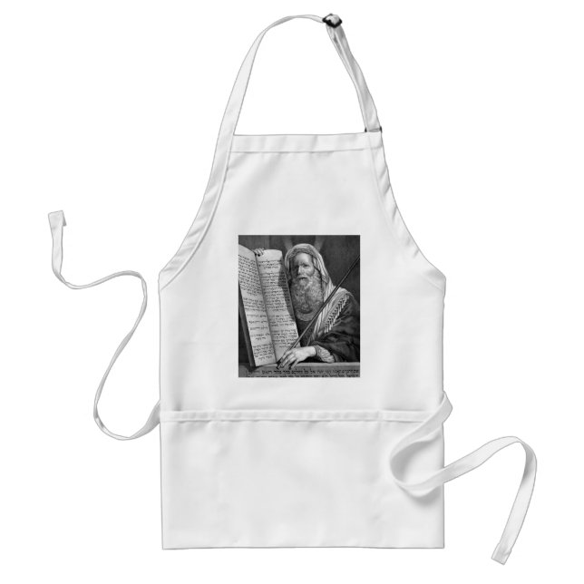 Moses and the Ten Commandments Standard Apron (Front)