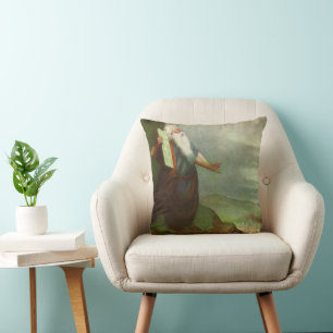 Moses and the Ten Commandments, Vintage Religion Cushion