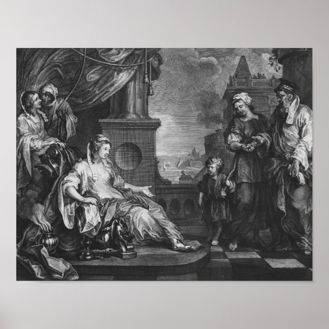 Moses brought to Pharoah's Daughter, c.1752 Poster (Front)