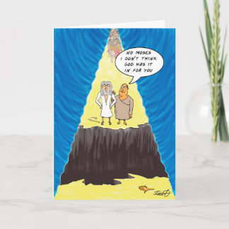 Moses cartoon card