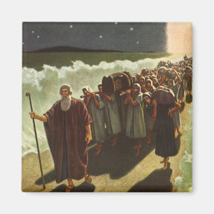 Moses Crossing of the Red Sea, Vintage Religion Magnet