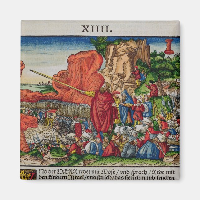 Moses crossing the Red Sea Magnet (Front)