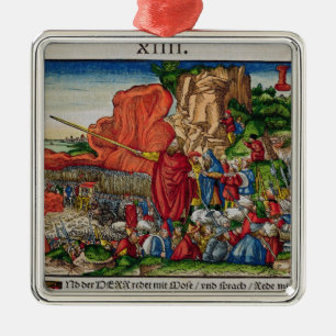 Moses crossing the Red Sea Metal Ornament