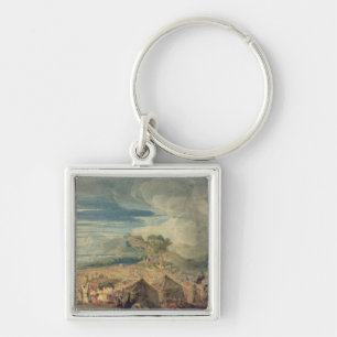 Moses dividing the waters of the Red Sea Key Ring