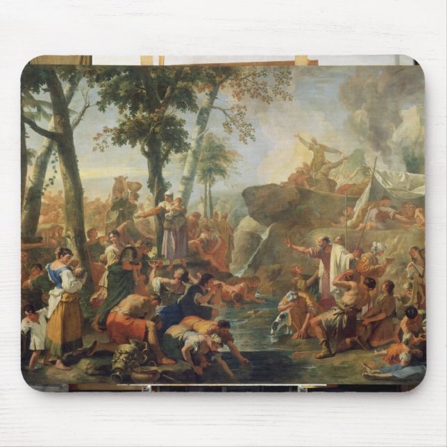 Moses Drawing Water from the Rock (oil on canvas) Mouse Pad (Front)