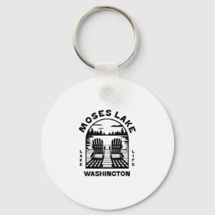 Moses Lake Washington Outdoors Vintage 1 Key Ring