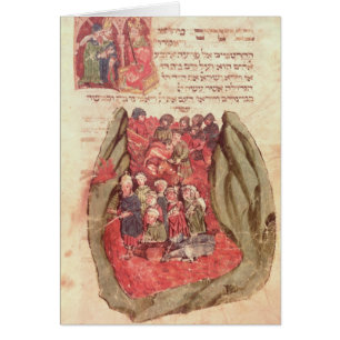 Moses leads the Children of Israel across