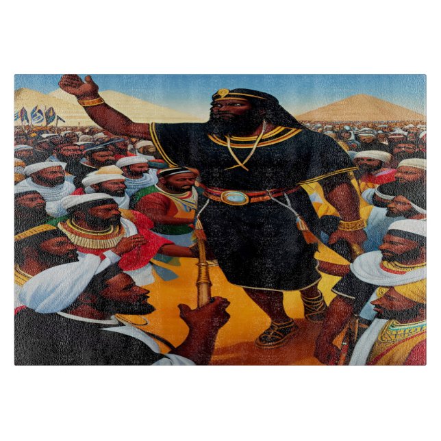 Moses Leads The People Out Of Egypt Cutting Board (Front)