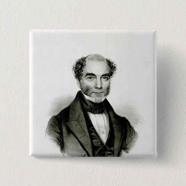 Moses Mendelssohn 15 Cm Square Badge (Front)