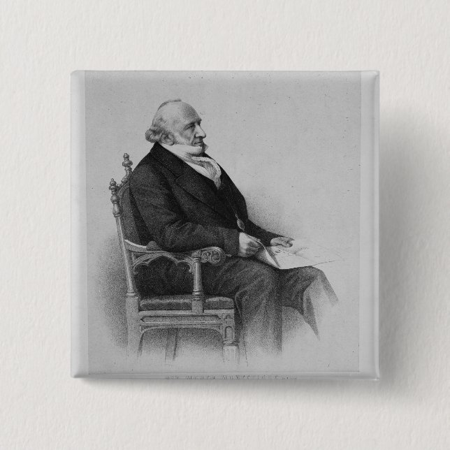 Moses Montefiore 15 Cm Square Badge (Front)