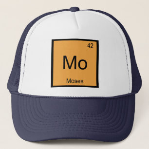 Moses Name Chemistry Element Periodic Table Trucker Hat