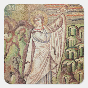 Moses on Mount Sinai Square Sticker