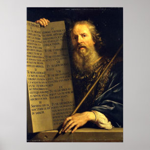 Moses, painting by Philippe de Champaigne Poster