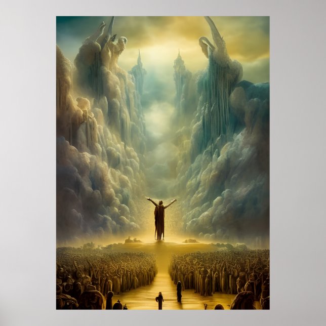 Moses parting of the water poster (Front)