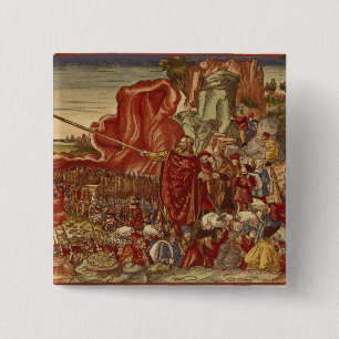 Moses parting the Red Sea 15 Cm Square Badge