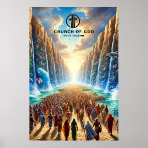 Moses Parting The Red Sea Poster