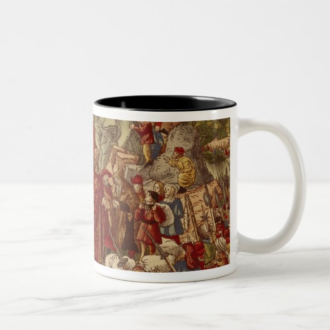 Moses parting the Red Sea Two-Tone Coffee Mug (Right)