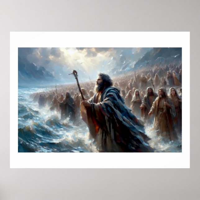 Moses Parting The Red Ses,  Poster (Front)