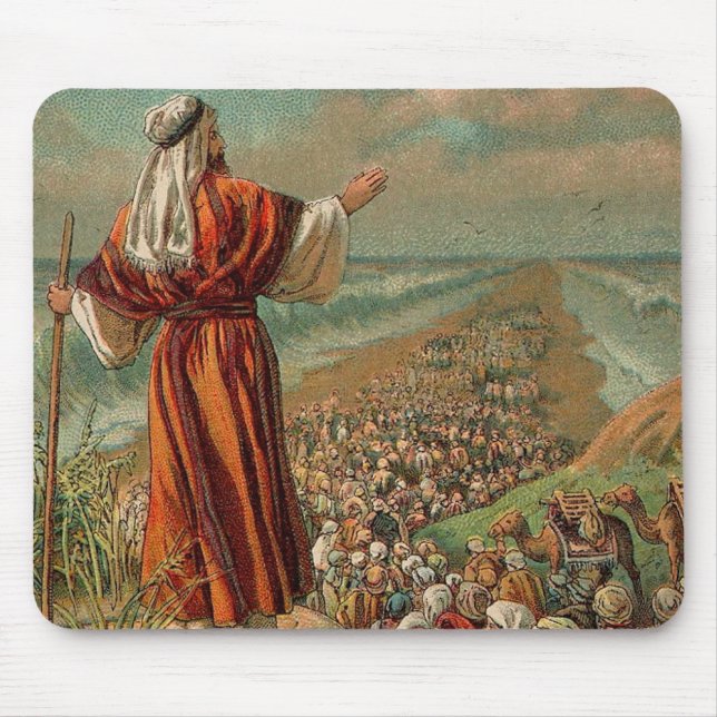 Moses Parts the Red Sea Mouse Pad (Front)