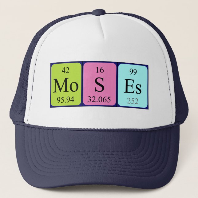 Moses periodic table name hat (Front)
