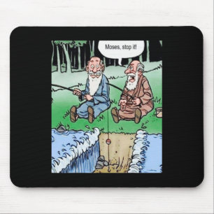 Moses Pole Fishing Mouse Pad