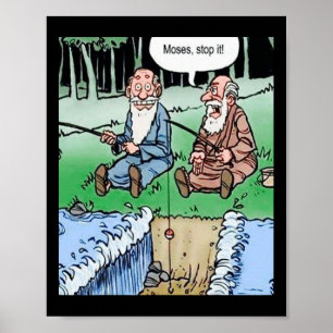 Moses Pole Fishing Poster