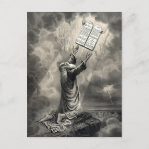 Moses Receives the Law postcard