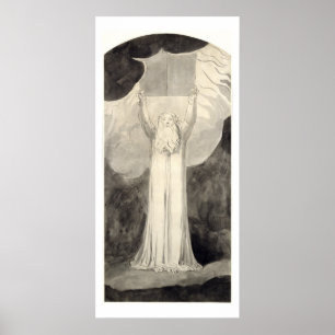 Moses Receiving the Law, c.1780 (brush and black i Poster