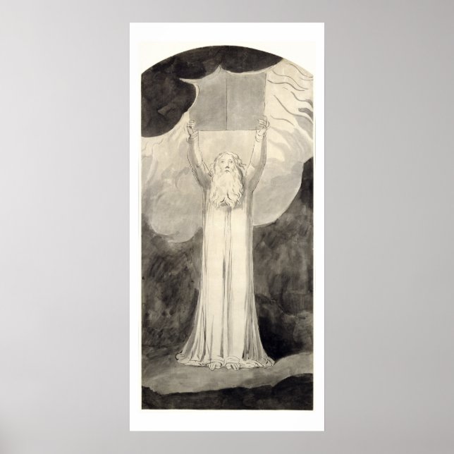 Moses Receiving the Law, c.1780 (brush and black i Poster (Front)