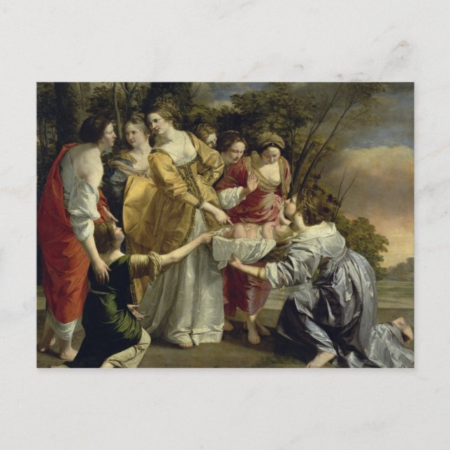 Moses Rescued from the Nile, c.1630 Postcard (Front)