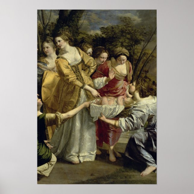 Moses Rescued from the Nile, c.1630 Poster (Front)