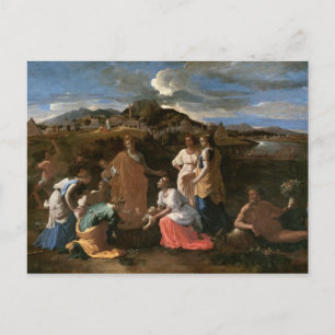 Moses Rescued from the Water, 1647 Postcard