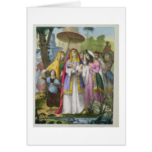 Moses Saved by Pharaoh's Daughter, from a bible pr