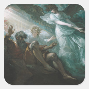 Moses shown the Promised Land Square Sticker