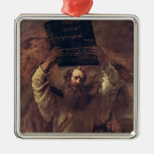 Moses Smashing the Tablets of the Law, 1659 Metal Ornament
