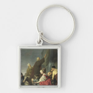 Moses Striking Water from the Rock Key Ring