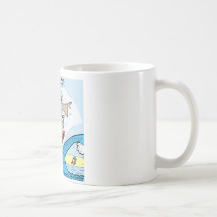 Moses Surfs Funny Cartoon Tees Gifts Collectibles Coffee Mug