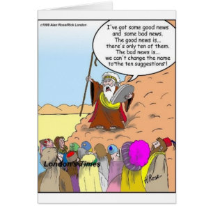 Moses & The Ten Suggestions Funny Gifts & Tees