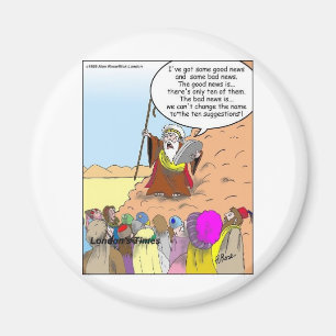 Moses & The Ten Suggestions Funny Gifts & Tees Magnet