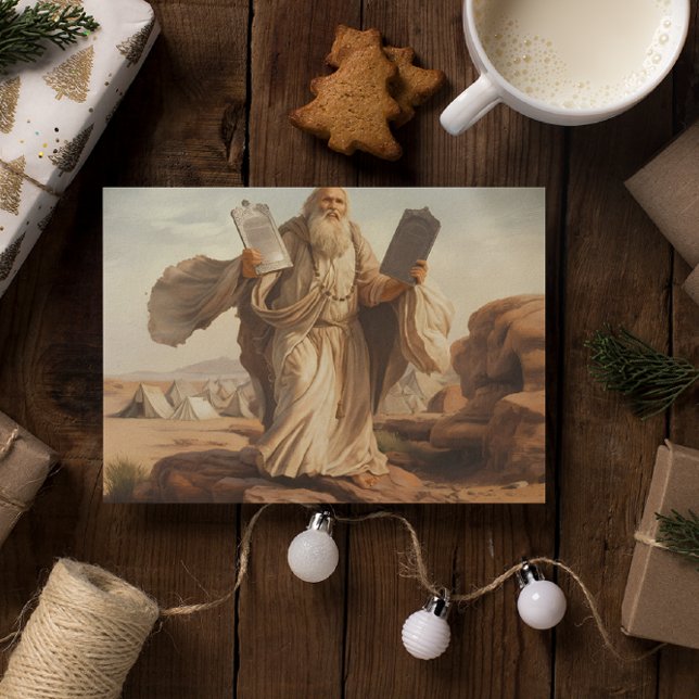 Moses with the tables of the law Greeting card (Creator Uploaded)