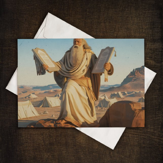 Moses with the tables of the law Greeting card (Creator Uploaded)