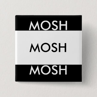 MOSH MOSH MOSH 15 CM SQUARE BADGE