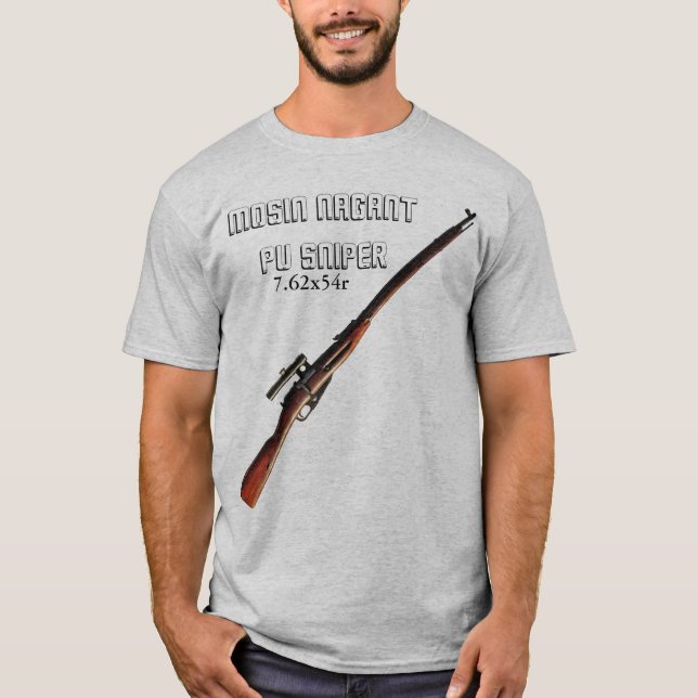 Mosin Nagant PU Sniper T-Shirt WW2 Sniper ! (Front)
