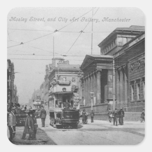 Mosley Street Square Sticker (Front)