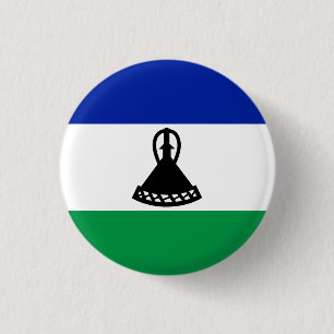 Mosotho Flag, Flag of Lesotho 3 Cm Round Badge